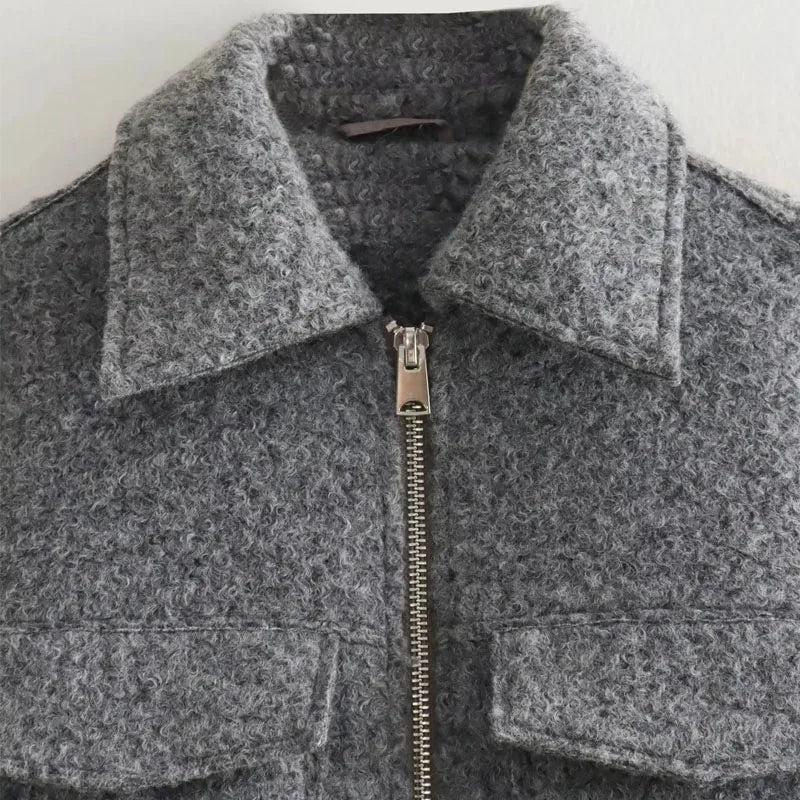 Chic Tweed Cropped Jacket