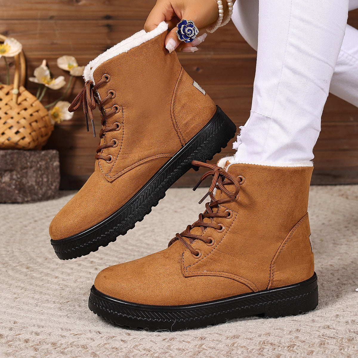 Waterproof Cotton-Padded Snow Boots