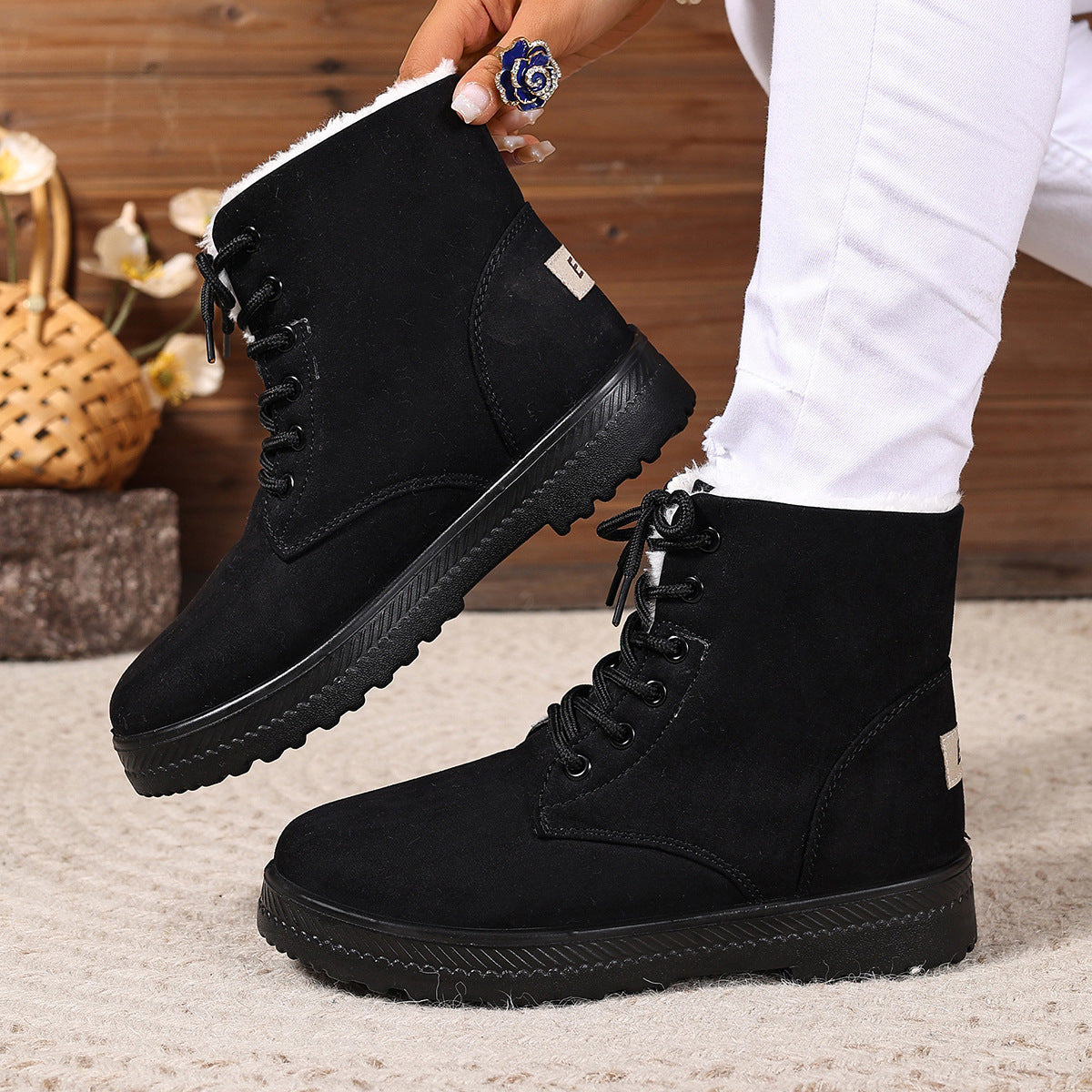 Waterproof Cotton-Padded Snow Boots