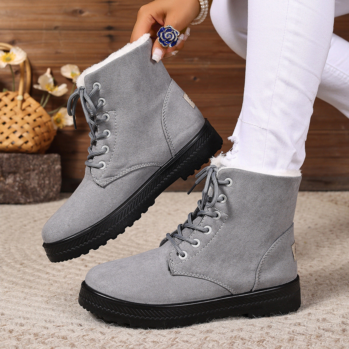 Waterproof Cotton-Padded Snow Boots