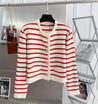 Striped Knit Cardigan - Storemetics